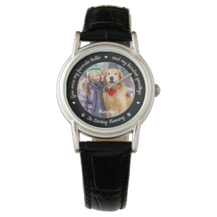 Pet Dog Memorial Herdenking op persoonlijke titel  Horloge