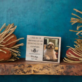 Pet Dog Memorial Herinnering in liefdevolle herinn Fotoplaat (Zijkant)
