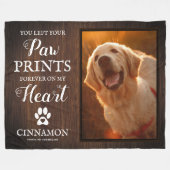 Pet Dog Memorial Keepomwille Fleece Deken (Voorkant (Horizontaal))