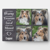 Pet Dog Memorial Keepomwille Gift - Pet Loss Fotoplaat (voorkant)