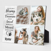 Pet Dog Memorial Keepomwille Photo Collage Fotoplaat (Zijkant)