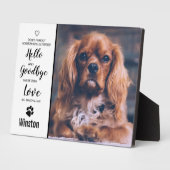 Pet Dog Memorial Keepomwille Sympathie Citaat Pet  Fotoplaat (Zijkant)