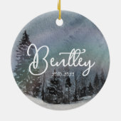 Pet Dog Memorial Ornament Dog Gepersonaliseerd (Achterkant)