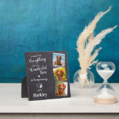 Pet Dog Memorial - Pet Loss Gift - Custom 3 Photo Fotoplaat (Insitu)