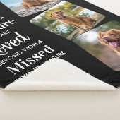 Pet Dog Memorial Pet Loss Keepomwille Foto Collage Sherpa Deken (3/4)