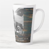 Pet Dog Memorial Photo Collage Remembrance Poem Latte Mok (Rechts)