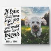 Pet Dog Memorial Quote Foto Fotoplaat (Voorkant)