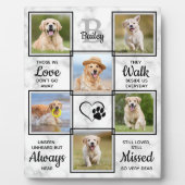 Pet Dog Memorial Sympathy Quote 6 Foto Collage Fotoplaat (Voorkant)