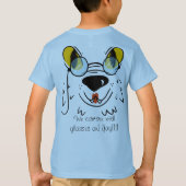 Pet Dog met een bril... T-shirt (Achterkant)