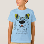 Pet Dog met een bril... T-shirt (Voorkant)