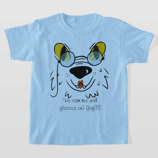 Pet Dog met een bril... T-shirt (Laagn)