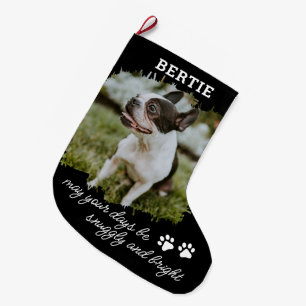 Pet Dog of Cat Photo Large Kerststop Grote Kerstsok