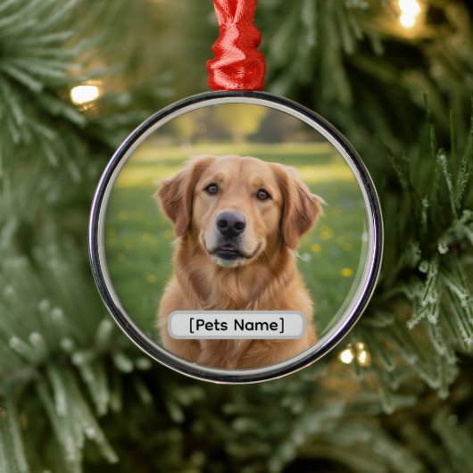 Pet Dog or Cat Custom Christmas Ornament 2025 (Boom)