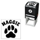 Pet Dog Paw Print Mark en handtekening gepersonali Zelfinktende Stempel (In situ)