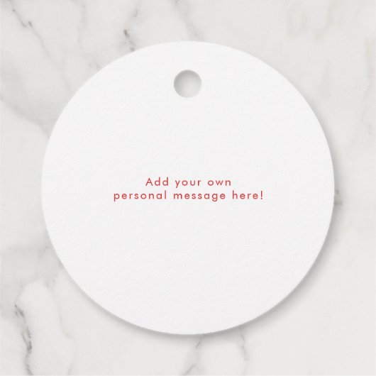 Pet Dog Paws met kerstcadeautjes Vakantievakantie Bedankjes Labels (Achterkant)