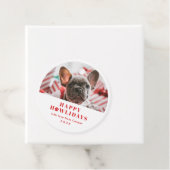 Pet Dog Paws met kerstcadeautjes Vakantievakantie Bedankjes Labels (In situ)