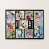 Pet Dog Photo Collage U HAD ME OP WOOF Dog Name Legpuzzel (Horizontaal)