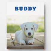 Pet Dog Photo Cute Custom Name Keepomwille Fotoplaat (Voorkant)