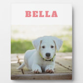 Pet Dog Photo Cute Custom Name Keepomwille Fotoplaat (Voorkant)