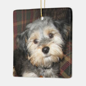 Pet Dog Photo Lijst - Naam achteraan toevoegen Keramisch Ornament (Links)