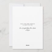 Pet Dog Photo Naughty of Nice Custom Christmas Feestdagenkaart (Achterkant)