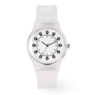 Pet dog pols roze girly horloge