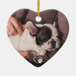 Pet Dog Puppy Foto Keramisch Ornament