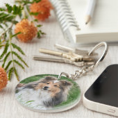 Pet Dog Rainbow Bridge Memorial Sleutelhanger (Voorkant Rechts)