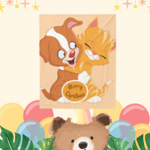 Pet Dog Schattigee Puppy Omhels Knuffel Fleece Deken