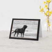 Pet Dog Sympathy Card - Raak ons hart aan Kaart (Gele Bloem)