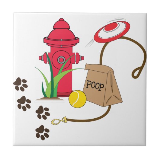 Pet Dog Tegeltje (Voorkant)