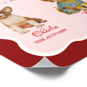 Pet Dog Valentine Signature Drink wedding sign Poster (Hoek)