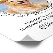 Pet Dog Wedding Open Bar Drinken Poster (Hoek)