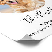 Pet Dog Wedding Signature Cocktail Custom Photo Poster (Hoek)