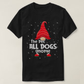 Pet Dogs Gnome Family Matching met Kerstmis Funny  T-shirt (Design voorkant)