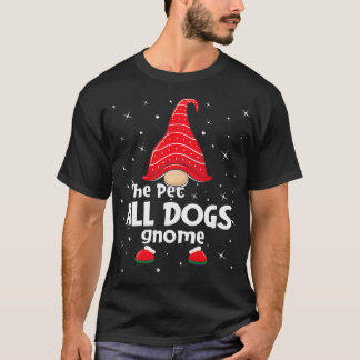 Pet Dogs Gnome Family Matching met Kerstmis Funny T-shirt