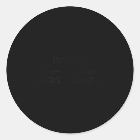 Pet Dogs Love Jesus Be Happy  Ronde Sticker (Voorkant)