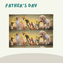 Pet Dogs Patroon Schattigee variëteiten Puppy Katt Fleece Deken