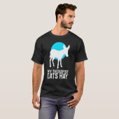 Pet Donkey Funny Ranch Mule die mijn Therapist EaA T-shirt (Voorkant volledig)