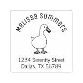 Pet Duck Goose Arch Adres 2 Zelfinktende Stempel (Design)