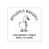 Pet Duck Goose Necktie Arch Address Rubberstempel (Afrduk)