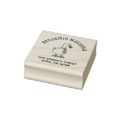 Pet Duck Goose Necktie Arch Address Rubberstempel (Stempel)