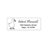 Pet Duck Goose Return Address 2 Zelfinktende Stempel (Design)