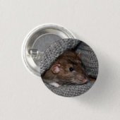 Pet Dumbo Rat Button / Badge (Voorkant /achterkant)