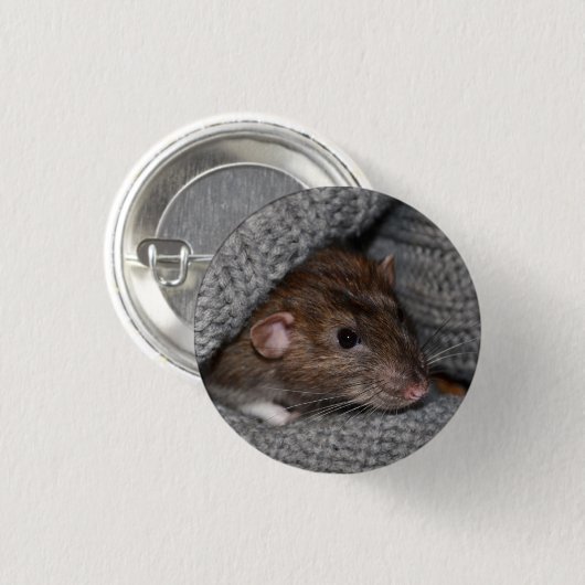 Pet Dumbo Rat Button / Badge (Voorkant /achterkant)