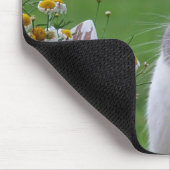 Pet Dutch Bunny Rabbit met Flowers Muismat (Hoek)