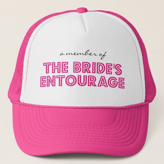 pet "Een lid van de Bride's Entourage" (Voorkant)
