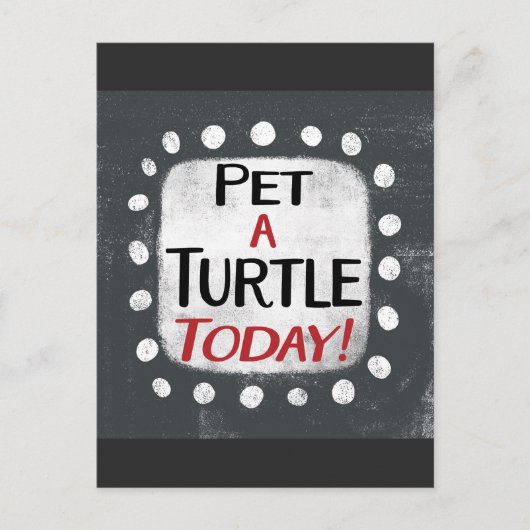 Pet een schildpad vandaag Briefkaart (Voorkant)