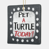 Pet een schildpad vandaag Ornament (Links)