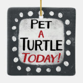 Pet een schildpad vandaag Ornament (Achterkant)